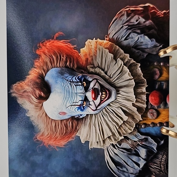 4x6 Pennywise The Clown IT Scary Fantasy Wall Art Watercolor Oil Painting Print - Picture 2 of 6